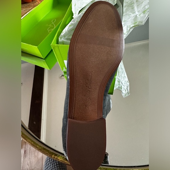 NWT Sam Edelman gray velour loafers - Picture 7 of 7